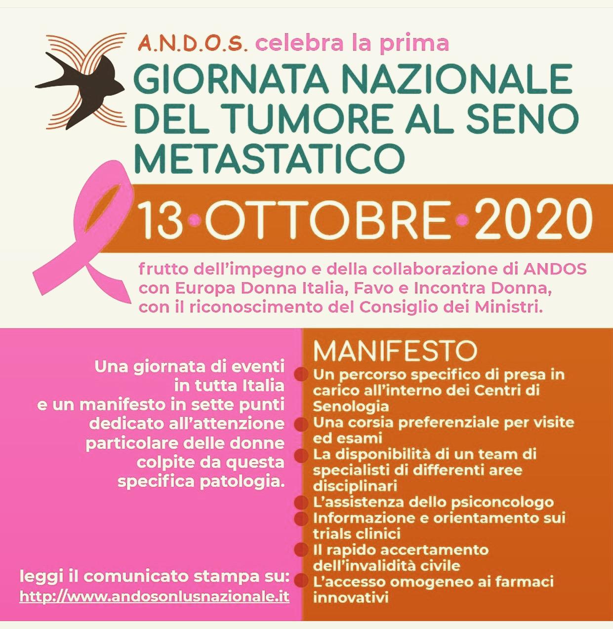 Giornata Nazionale del tumore al seno metastatico